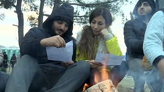Migrant couple are stuck at Macedonian border - because he's Afghan and she's Iranian