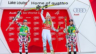 She's the one! Lindsey Vonn claims three wins at Lake Louise
