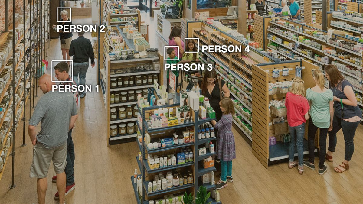 Image: When using Amazon Rekognition to analyze video, you can track people
