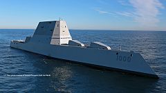 US-Marine lässt Riesenzerstörer vom Stapel