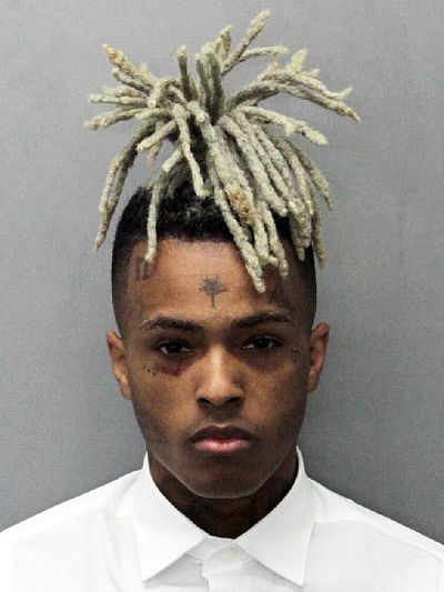 XXXTentacion, whose real name was Jahseh Onfroy, in a prison mugshot.