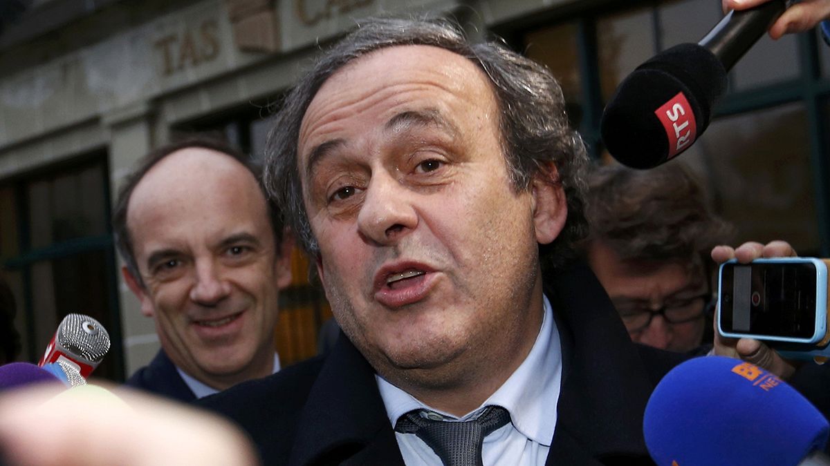 Suspended UEFA president Platini attends CAS hearing