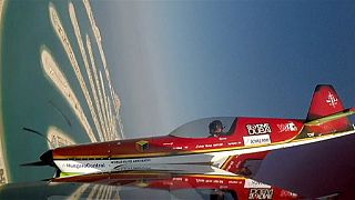 أجواء إستعراضية في سماء دبي بمناسبة الألعاب العالمية للطيران