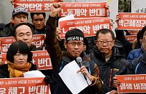 Rendőrkézen a dél-koreai szakszervezeti vezető