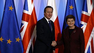 Cameron procura apoio à reforma da UE na Polónia e Roménia