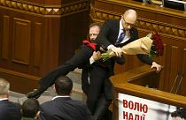Affrontements au Parlement Ukrainien