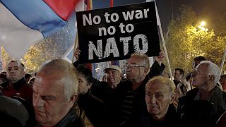 Montenegro protesters oppose NATO membership