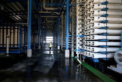 The desalination plant in Episkopi, Cyprus.
