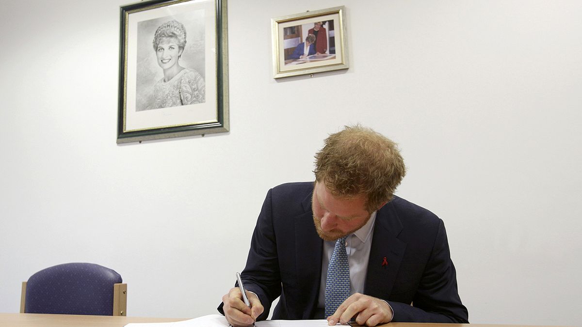 Prince Harry visits HIV hospital