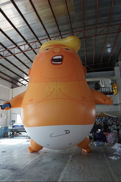 Campaigners plan to ridicule the president with this \'Trump Baby\' blimp.