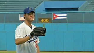 Cuban baseball stars return home for goodwill tour