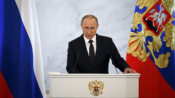 Vladimir Putin yıllık basın toplantısında gazetecilerin sorularını yanıtlıyor Vladimir Putin yıllık basın toplantısında gazetecilerin sorularını yanıtlıyor