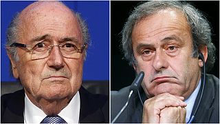 Football: Blatter and Platini get 8 year bans