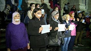 Egyptian women demonstrate against violence