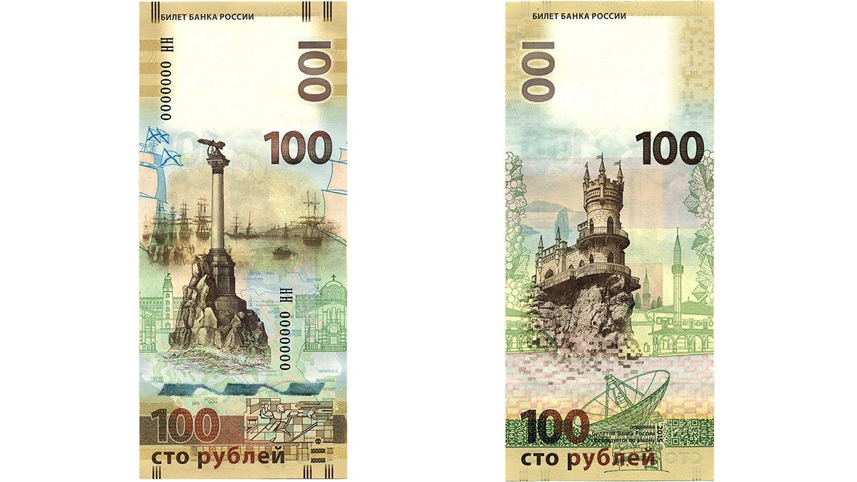 Orosz bankón a Krím félsziget