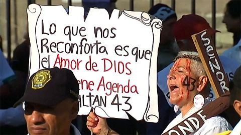 Protestas en México tras
desaparición de estudiantes