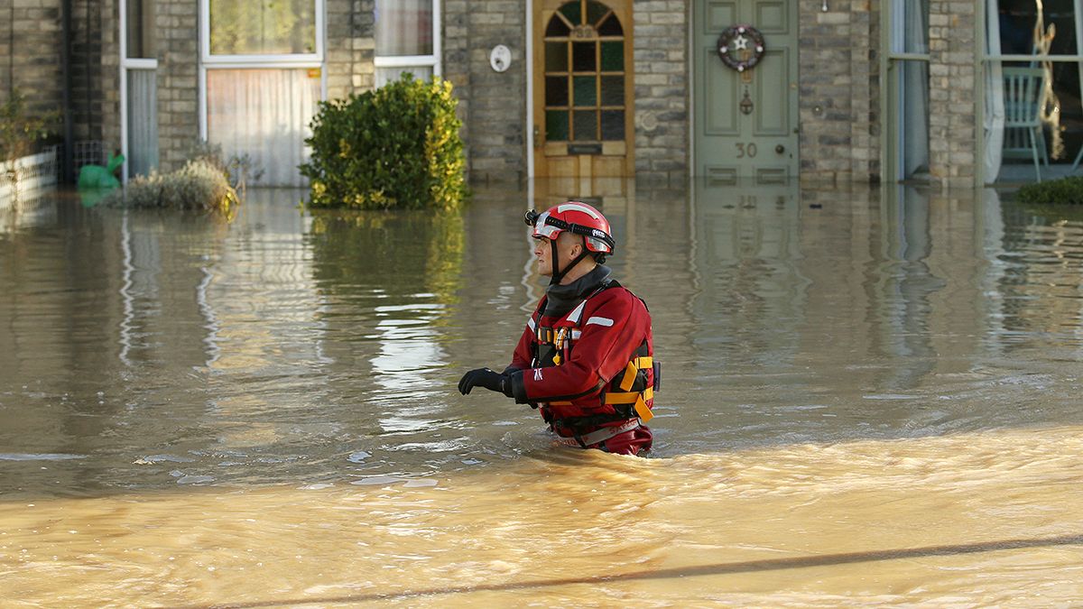 Royaume-Uni : les images des inondations