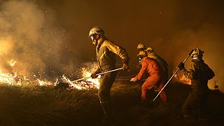 عشرات الحرائق تلتهم غابات شمال إسبانيا