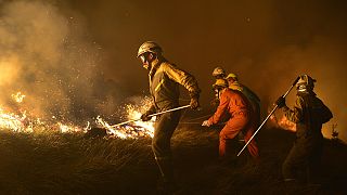 Le nord de l'Espagne en proie aux flammes