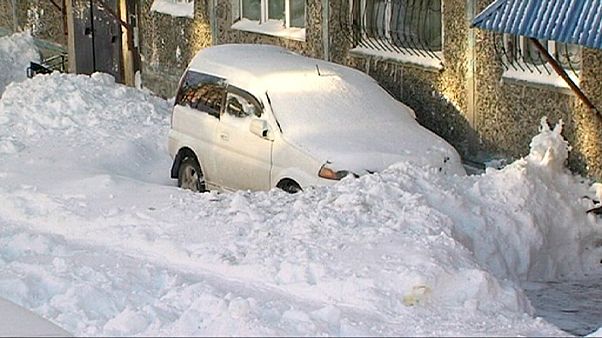 La nieve en invierno sorprende ahora incluso en Rusia La nieve en invierno sorprende ahora incluso en Rusia