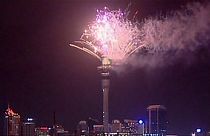 Tűzijátékkal ünnepelték az új évet Új-Zélandon