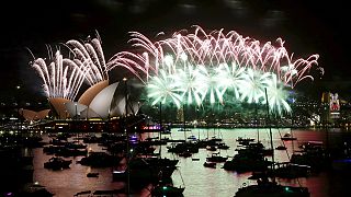 Los fuegos artificiales han inundado el cielo en el nuevo año