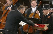 Mariss Jansons conducted the annual New Year gala concert from Vienna.