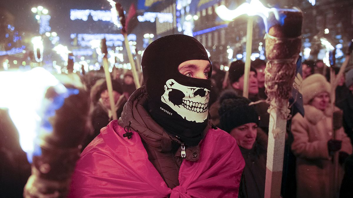 Ukraine: Nationalistischer Marsch in Kiew