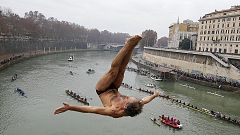 Sprung in den Tiber