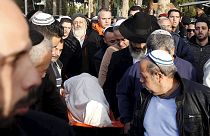 تشييع جنازة ضحيتي الإعتداء المسلّح بتل أبيب