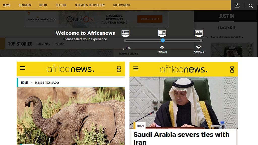 Africanews Launches Website On Monday Africanews