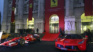 Ferrari an der Börse Mailand - mit angezogener Handbremse