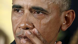 Zu Tränen gerührt: US-Präsident will Waffenrecht verschärfen