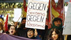 Demonstration gegen Übergriffe von Köln - Merkel fordert "harte Antwort des Rechtsstaats"