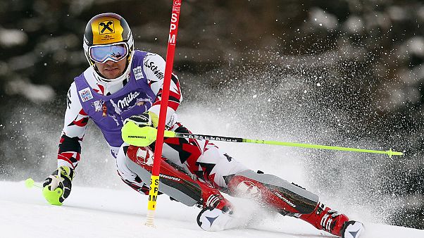 Hirscher wins his first slalom of season in Santa Caterina Hirscher wins his first slalom of season in Santa Caterina