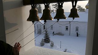 Orthodoxe Christen beginnen Weihnachtsfeierlichkeiten