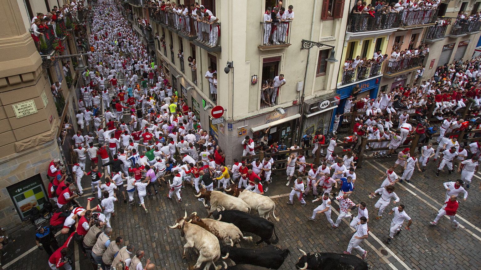 Image: Day 2 - San Fermin Running of the Bulls 2018