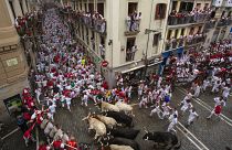Image: Day 2 - San Fermin Running of the Bulls 2018