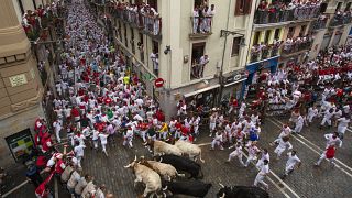 Image: Day 2 - San Fermin Running of the Bulls 2018