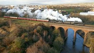 Steaming back. The Flying Scotsman returns