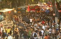 Proteste gegen Fahrpreiserhöhungen in Brasilien