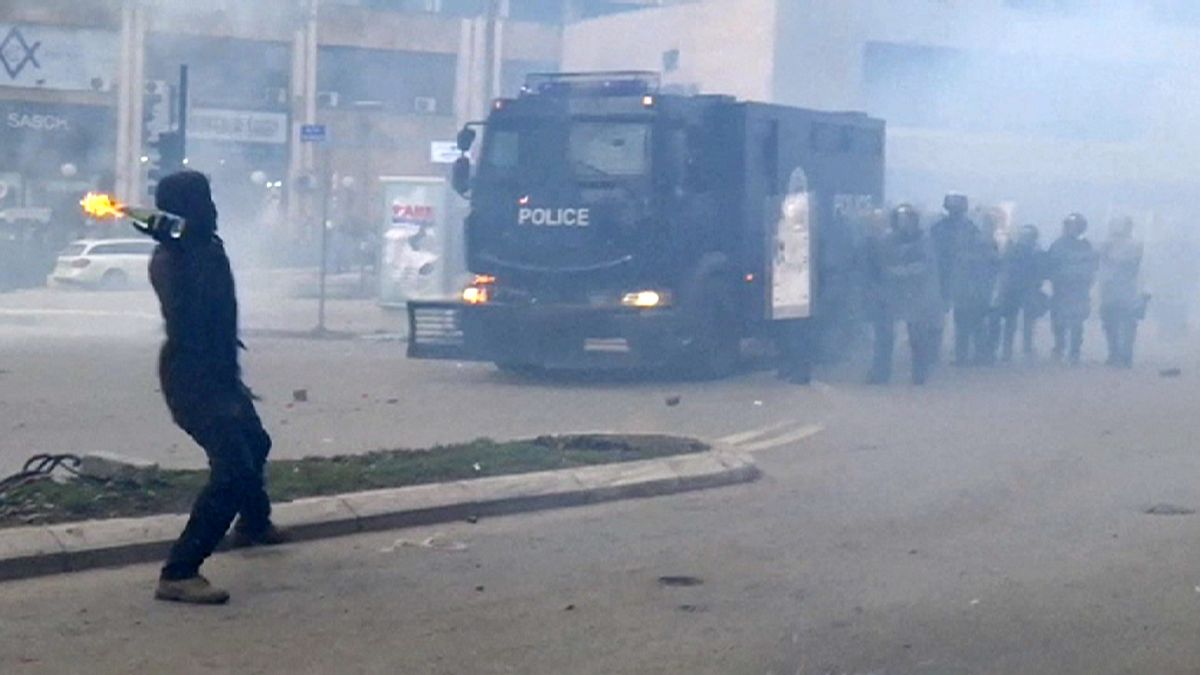 Kosovo anti-government rally turns violent