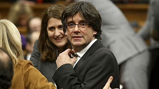 Pro-secession Carles Puigdemont voted in as leader of Catalonia