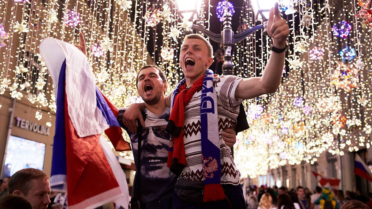 Image: Fans at FIFA World Cup Russia 2018