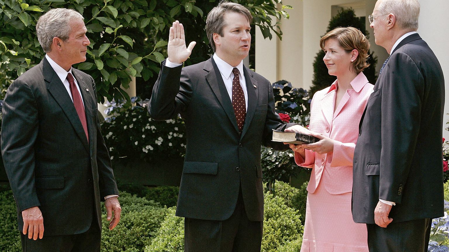 President Bush Swears In Appeals Judge Brett Kavanaugh