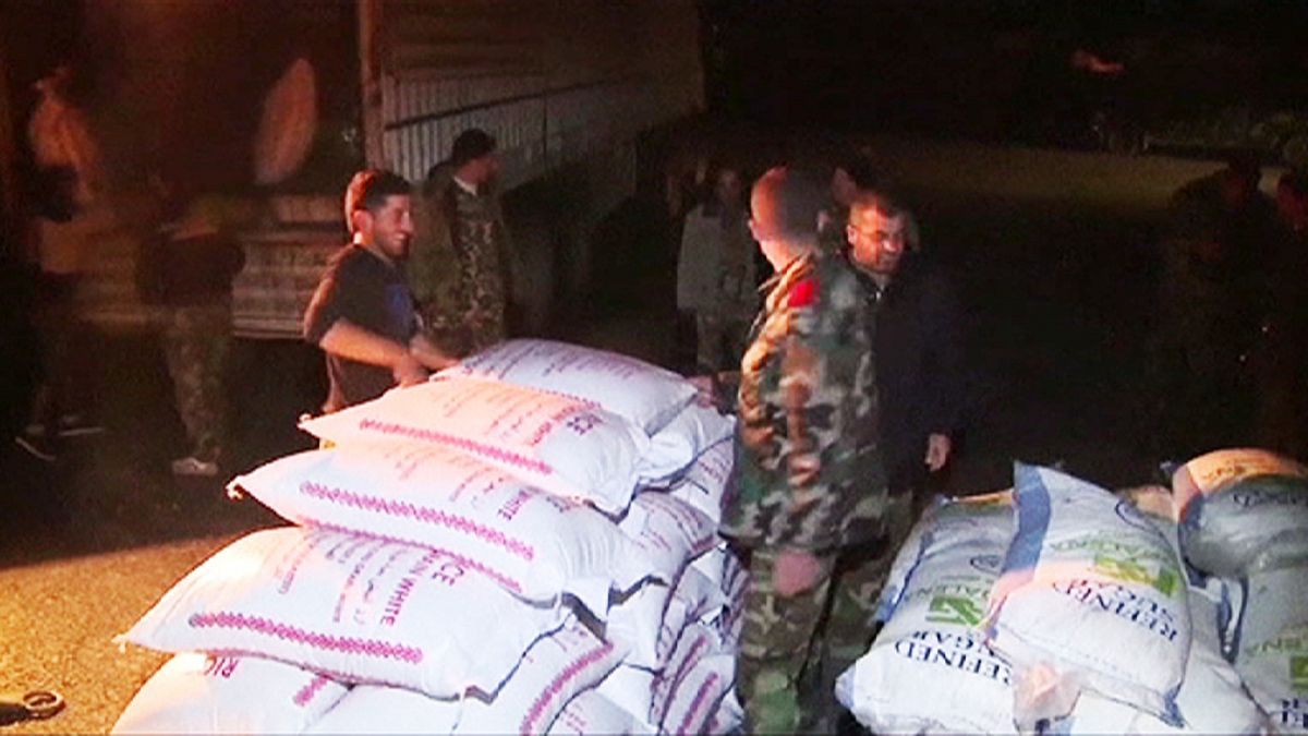 Russia airdrops 22 tonnes of aid around Syrian town of Deir al-Zor