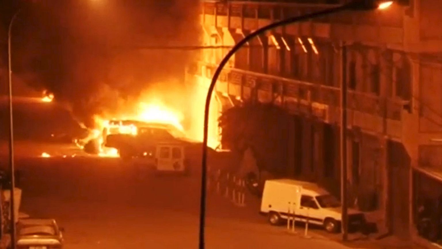 Security forces in Burkina Faso storm hotel to free hostages taken by suspected Islamic militants - reports of 20 dead