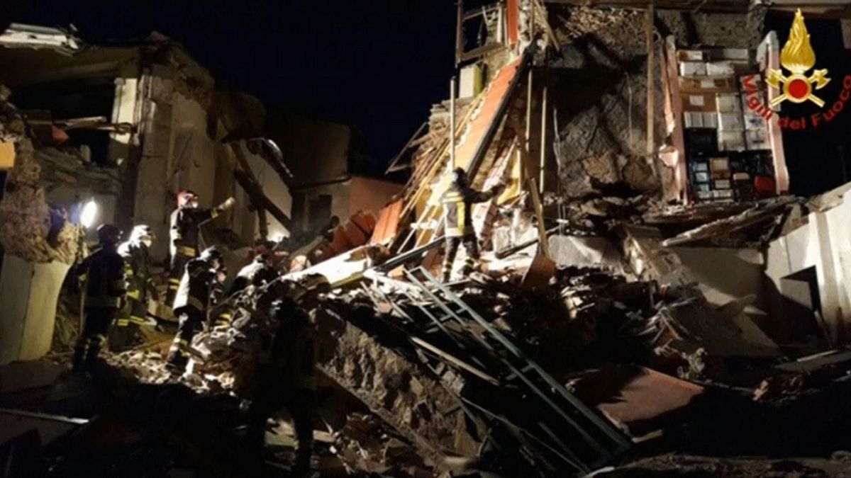 Gázrobbanás miatt összedőlt egy ház Olaszországban