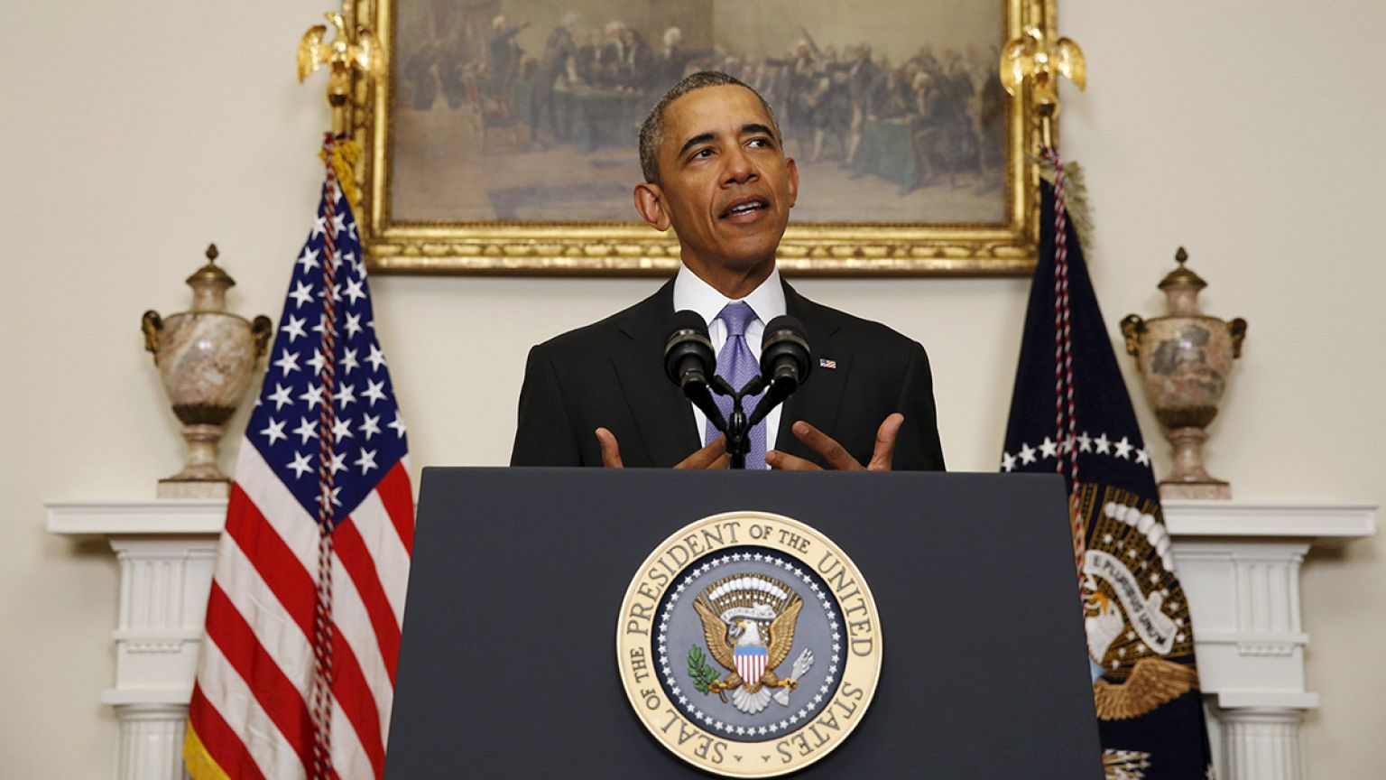 Obama hails Iran nuclear deal, prisoner swap and 'strong American diplomacy'
