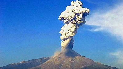 فوران آتشفشان در مکزیک